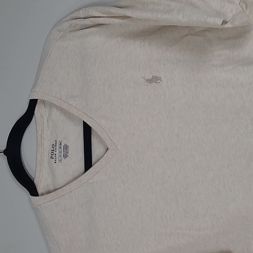 Polo Ralph Lauren Men's vneck cream tee